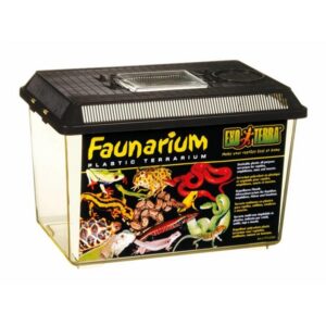Exo Terra Faunarium Medium 36x21x16 cm – Kunststof Terrarium voor Reptielen en Voedseldieren