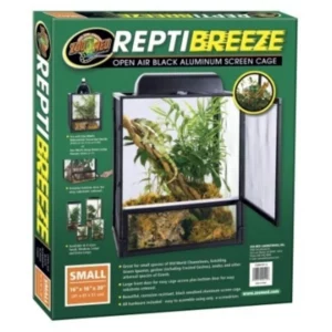 Zoo Med ReptiBreeze Alum Screen Cage 40x40x50 cm – Aluminium Gaas Terrarium voor Reptielen