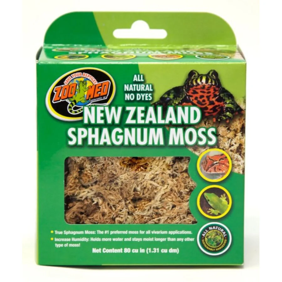 Zoo Med New Zealand Sphagnum Moss 1,31 L – Natuurlijk Mos voor Tropisch Terrarium