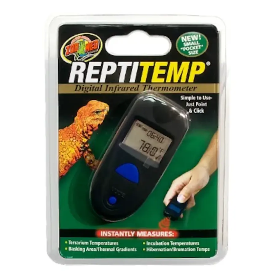 Zoo Med ReptiTemp Digital Infrared Thermometer – Digitale Infrarood Temperatuurmeter voor Terrarium