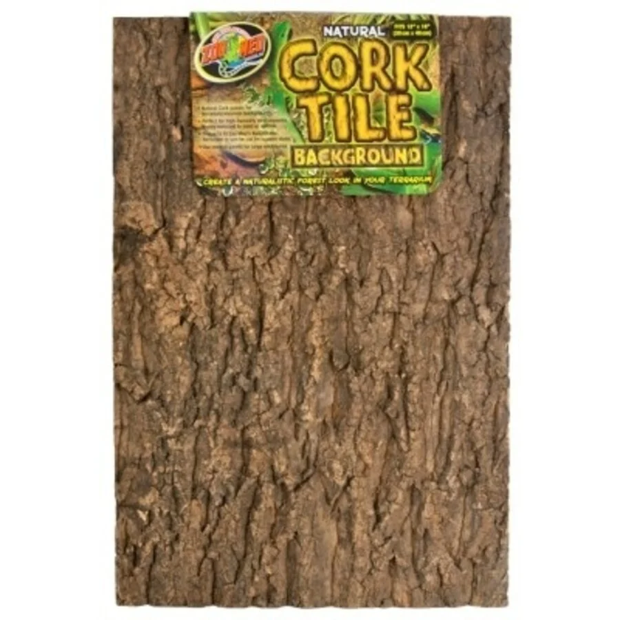 Zoo Med Natural Cork Tile Background 45×61 cm – Natuurlijke Kurk Achterwand voor Terrarium