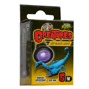 Zoo Med Creatures Black Light 5W – Nachtlamp voor Insecten en Terrariumdieren