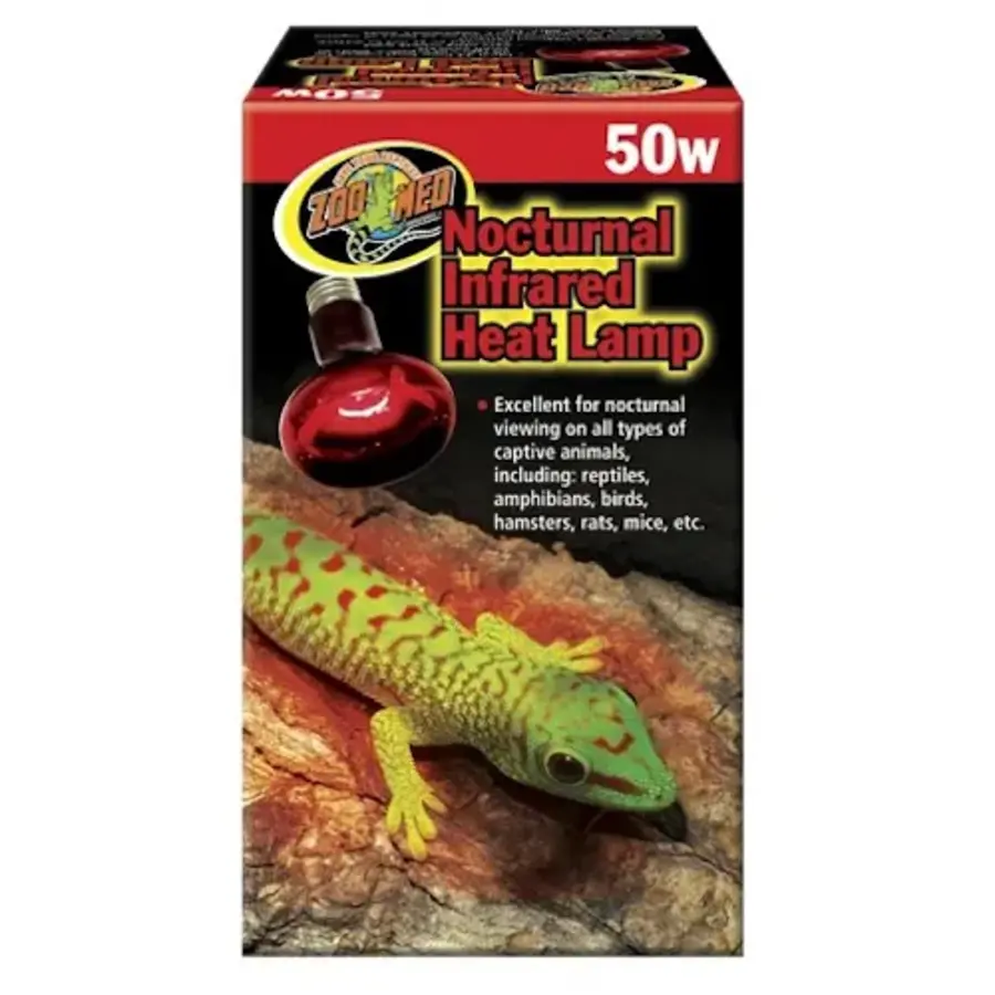 Zoo Med Nocturnal Infrared Heat Lamp 50W – Infrarood Warmtelamp voor Terrarium Reptielen