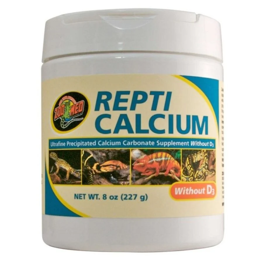 Zoo Med Repti Calcium without D3 227 g – Calciumpoeder zonder D3 voor Reptielen